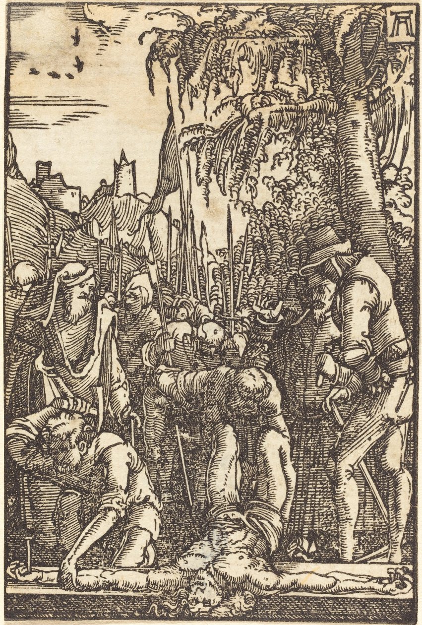Kristus naglet til korset af Albrecht Altdorfer