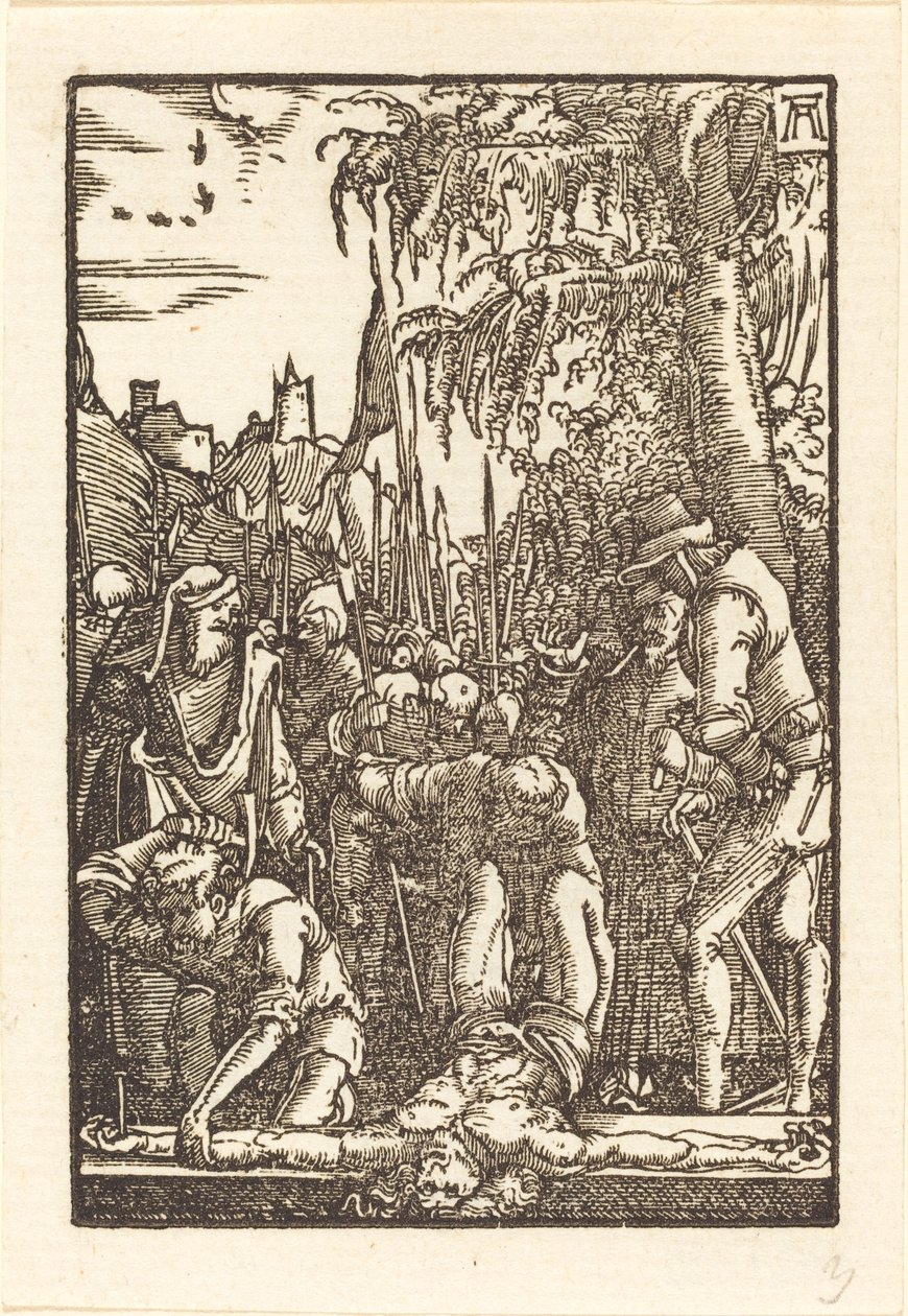 Kristus naglet til korset af Albrecht Altdorfer