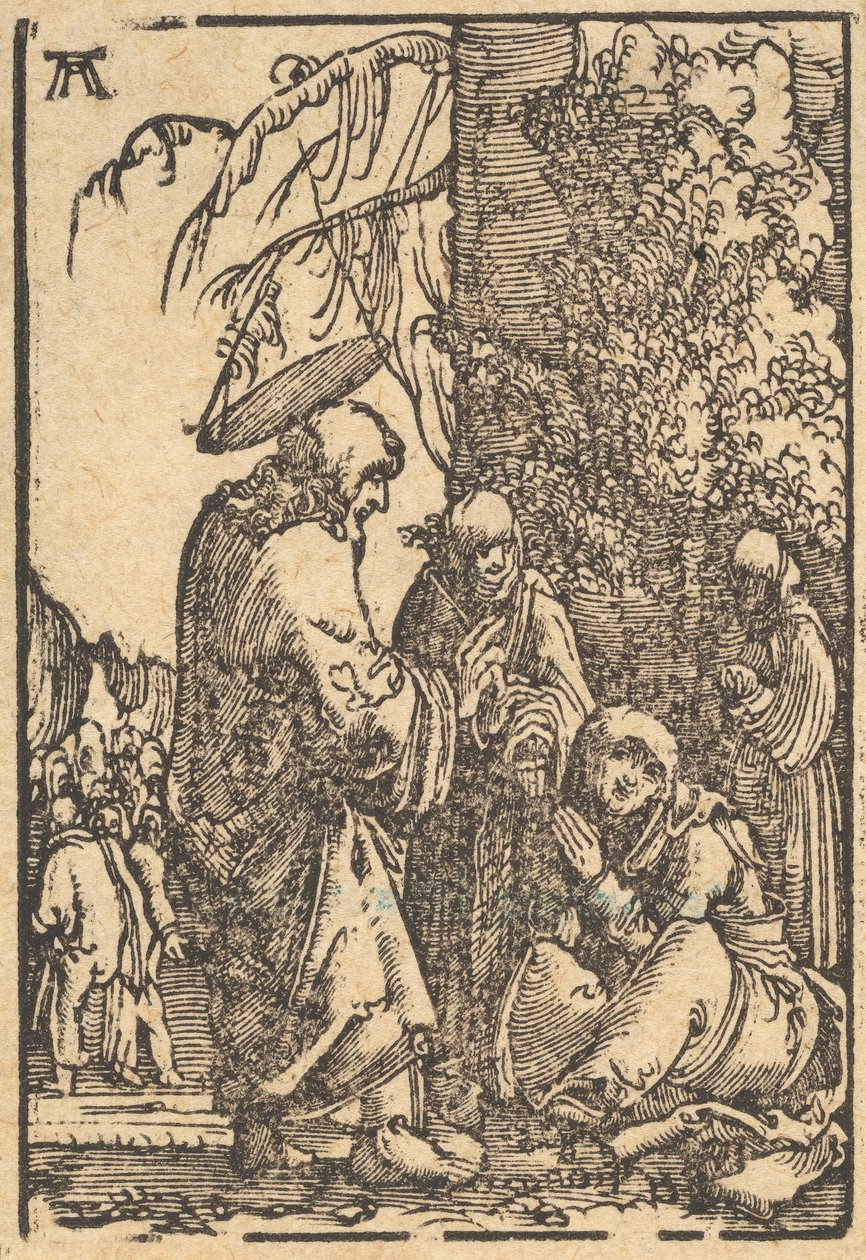 Kristus tager afsked med sin mor, fra menneskehedens fald og frelse gennem ..., ca. 1513. af Albrecht Altdorfer