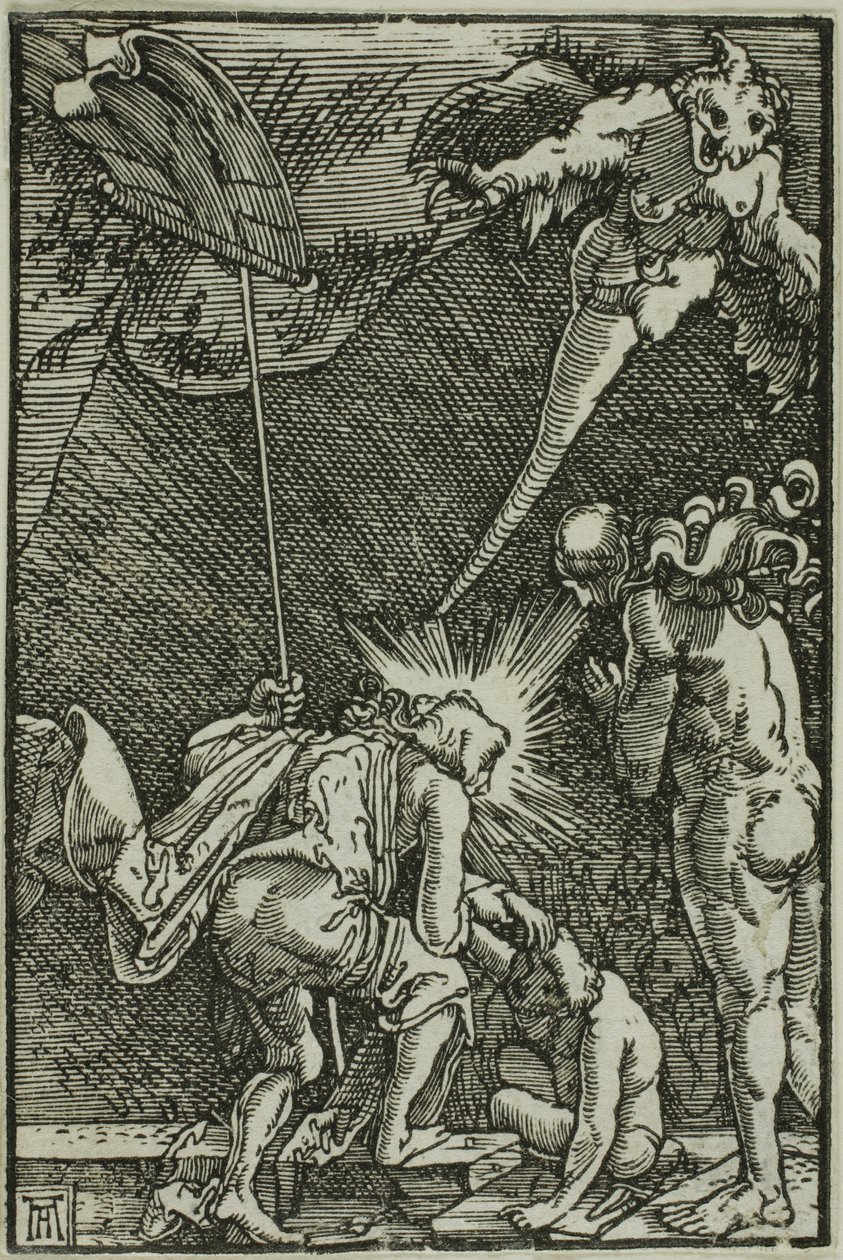 Kristus i Limbo, fra Menneskets fald og forløsning af Albrecht Altdorfer
