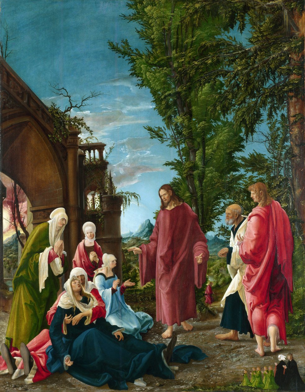 Kristus tager afsked med sin mor af Albrecht Altdorfer