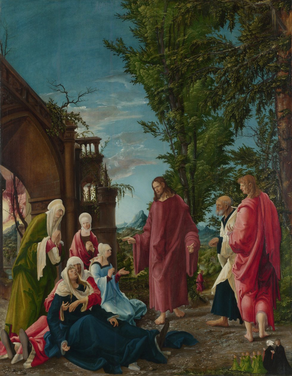 Kristus tager afsked med sin moder, ca. 1520 af Albrecht Altdorfer