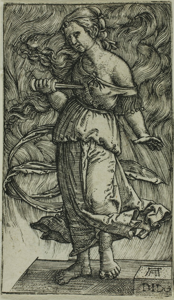 Dido tager livet af sig selv af Albrecht Altdorfer