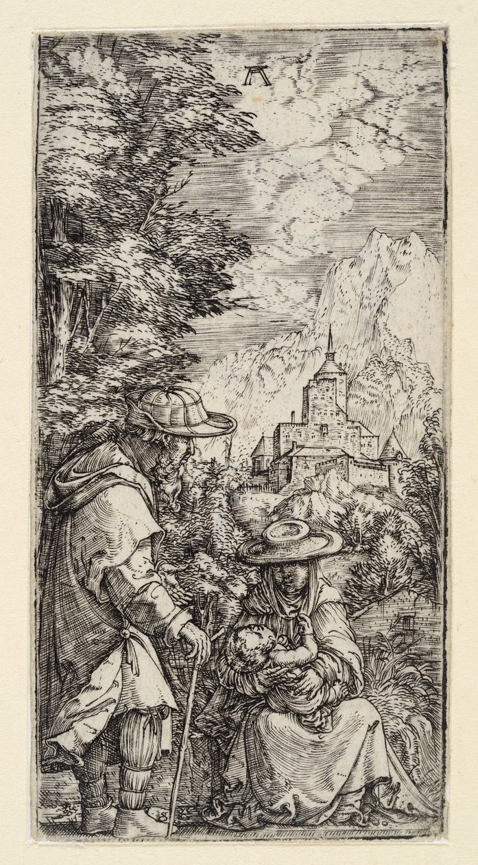 Fred og ro under flugten til Egypten af Albrecht Altdorfer