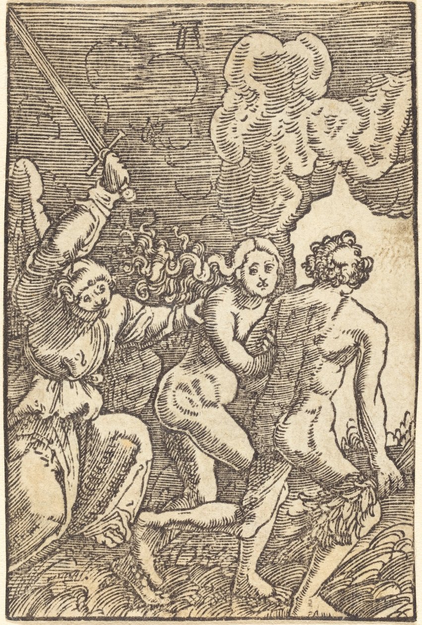 Udvisning fra paradis af Albrecht Altdorfer
