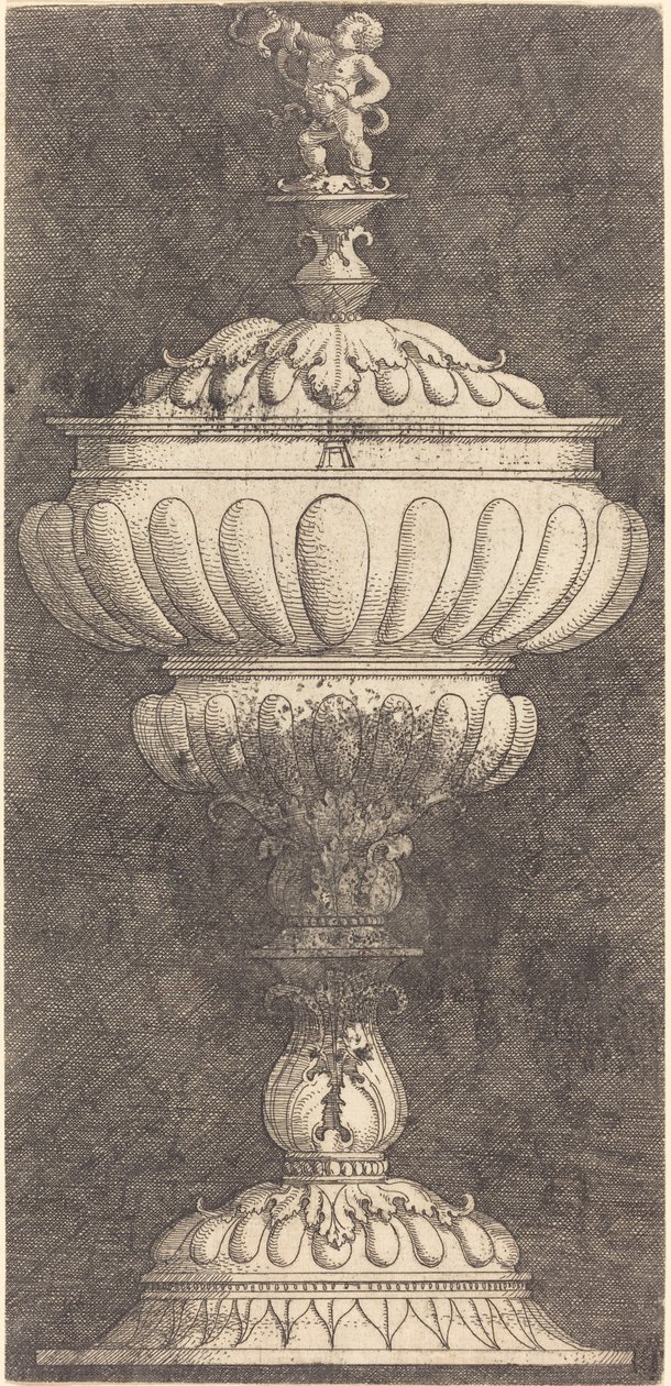 Pokal med spædbarnet Hercules på toppen af Albrecht Altdorfer