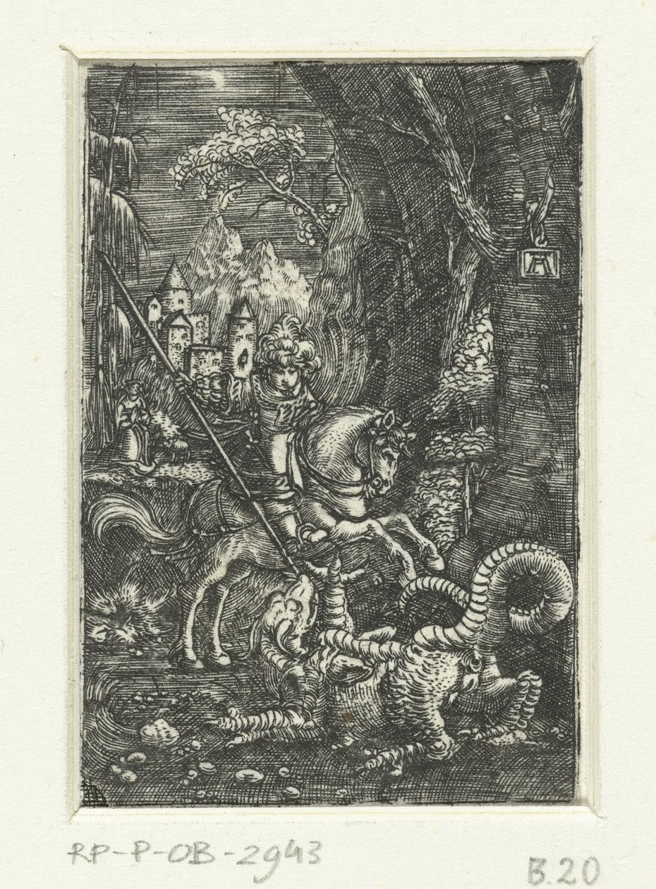 Holy Joris dræber dragen af Albrecht Altdorfer