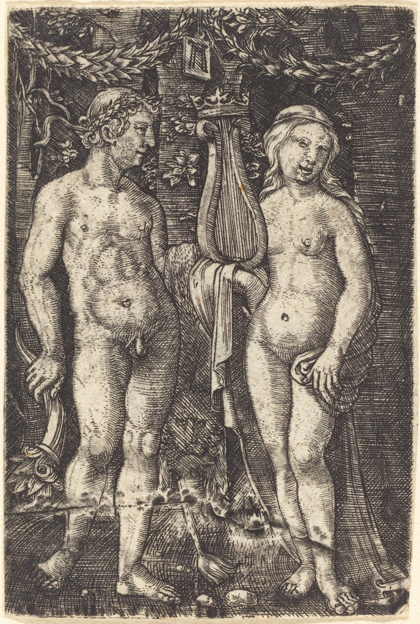 Herkules og en muse af Albrecht Altdorfer
