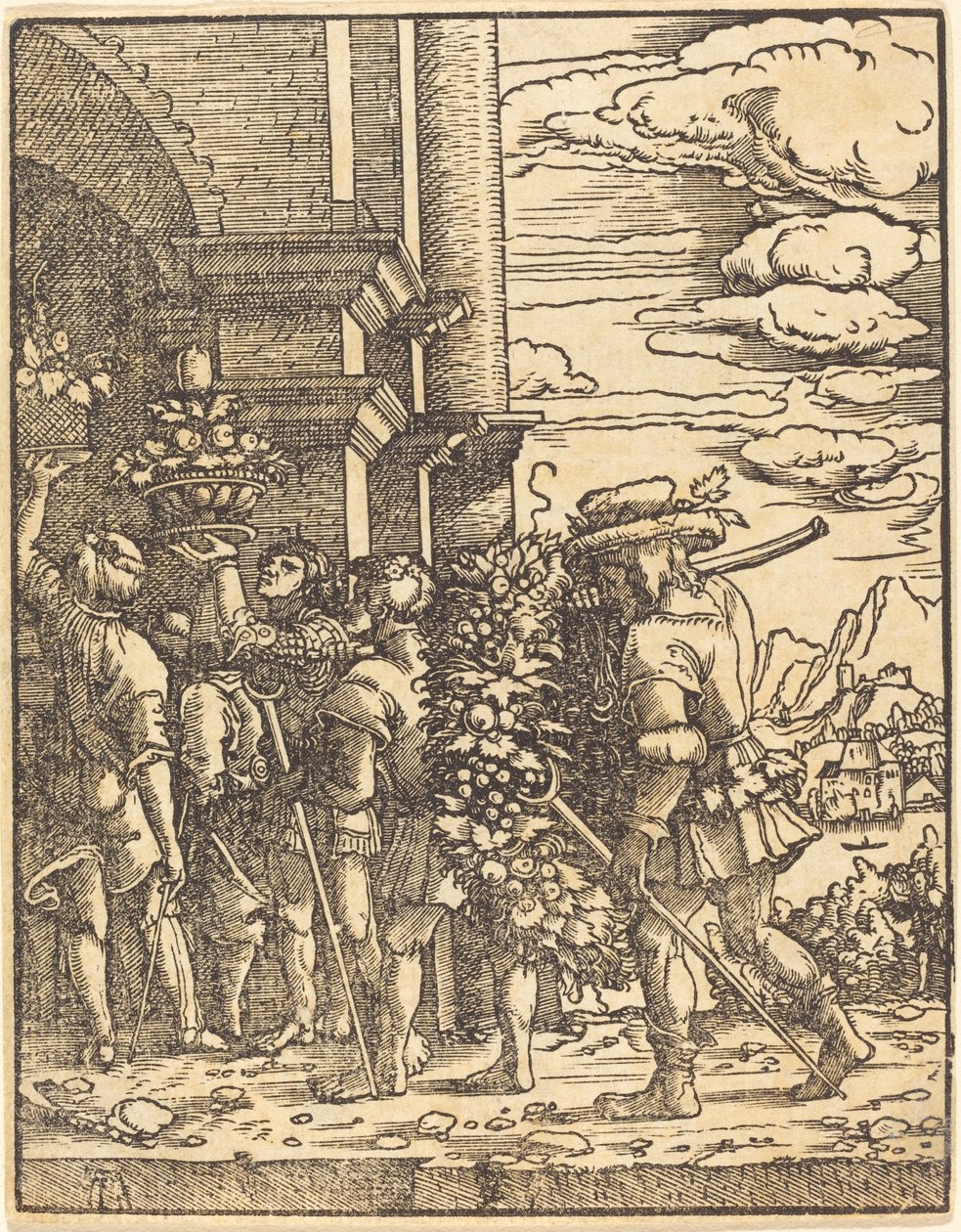 Joshua og Kaleb af Albrecht Altdorfer