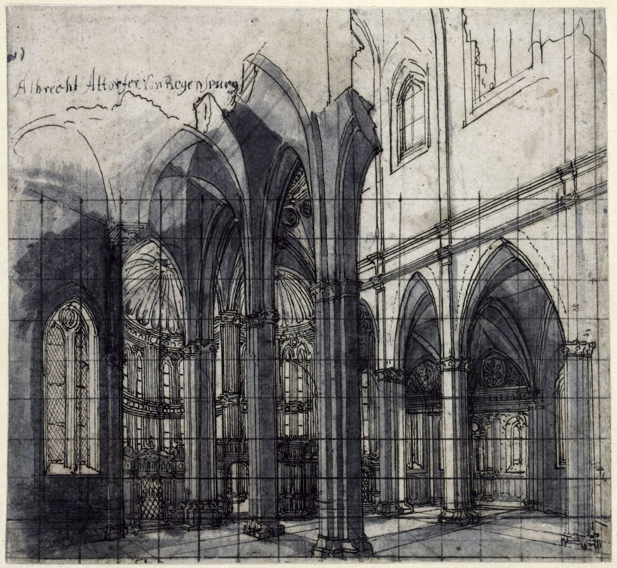 Kirkeinteriør af Albrecht Altdorfer