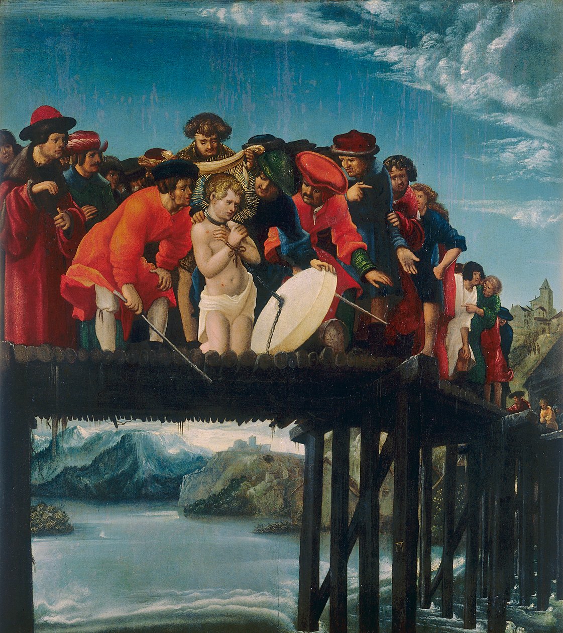 Sankt Florians martyrium af Albrecht Altdorfer