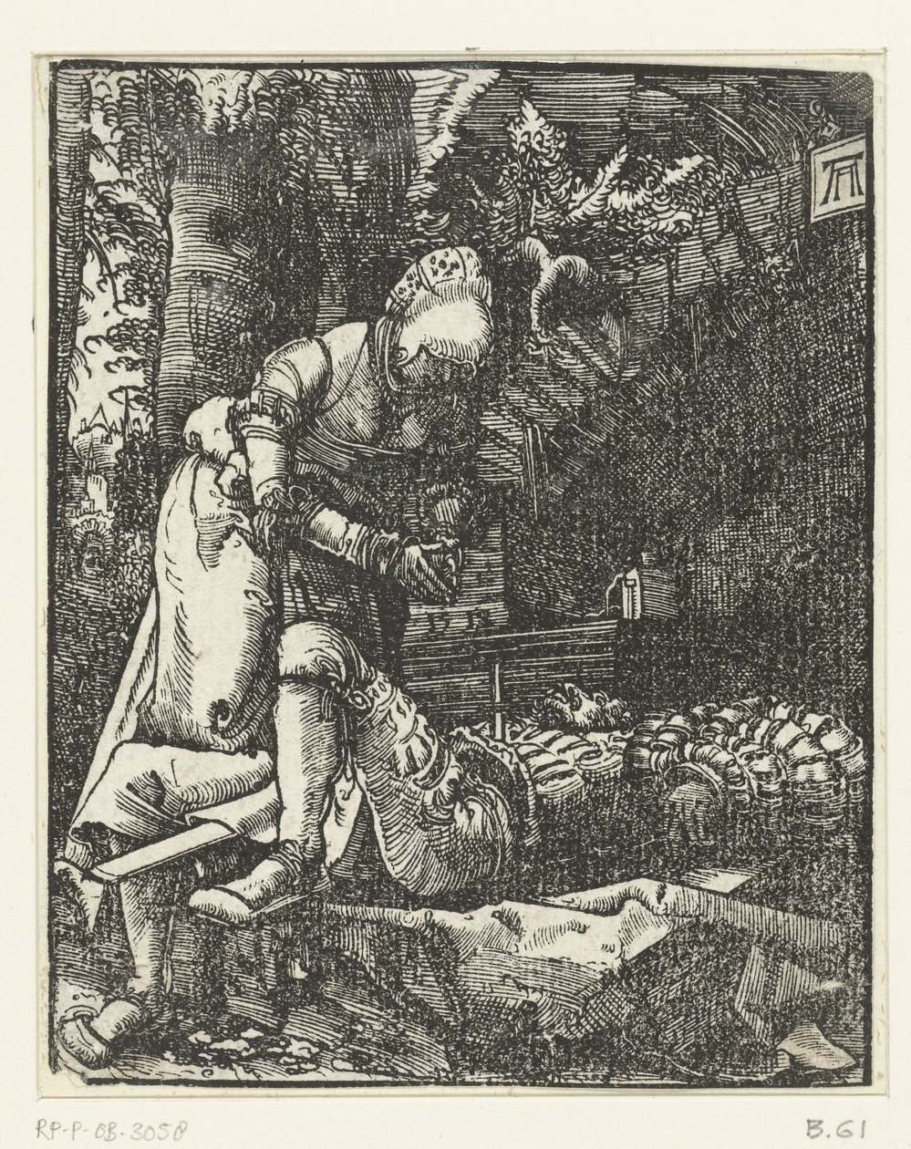 Pyramus og Thisbe af Albrecht Altdorfer