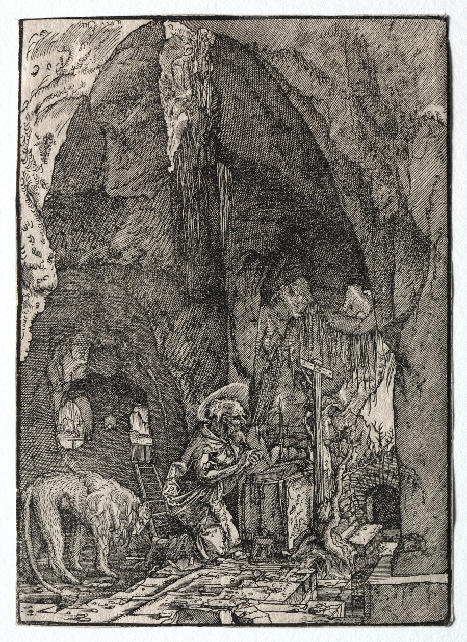 Sankt Hieronymus i hulen, 1513-1515. af Albrecht Altdorfer
