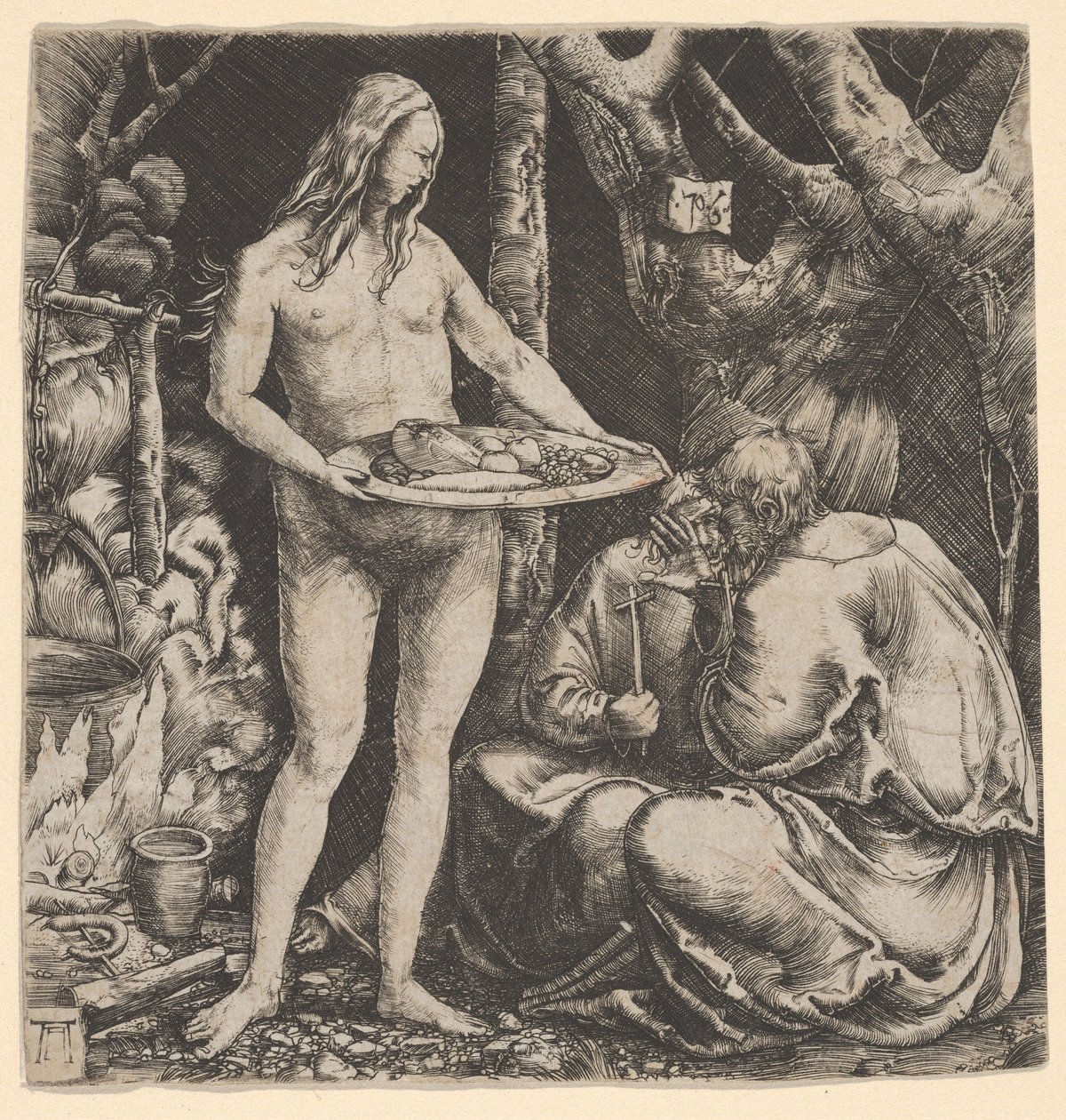 To eremitters fristelse af Albrecht Altdorfer