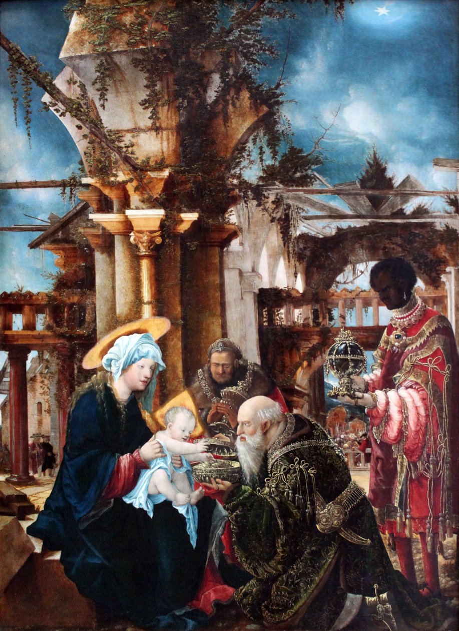 Tilbedelsen af de hellige tre konger af Albrecht Altdorfer
