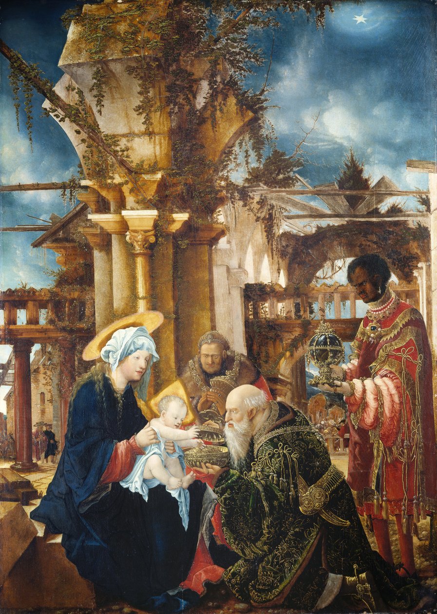 Magiernes tilbedelse, ca. 1535 af Albrecht Altdorfer