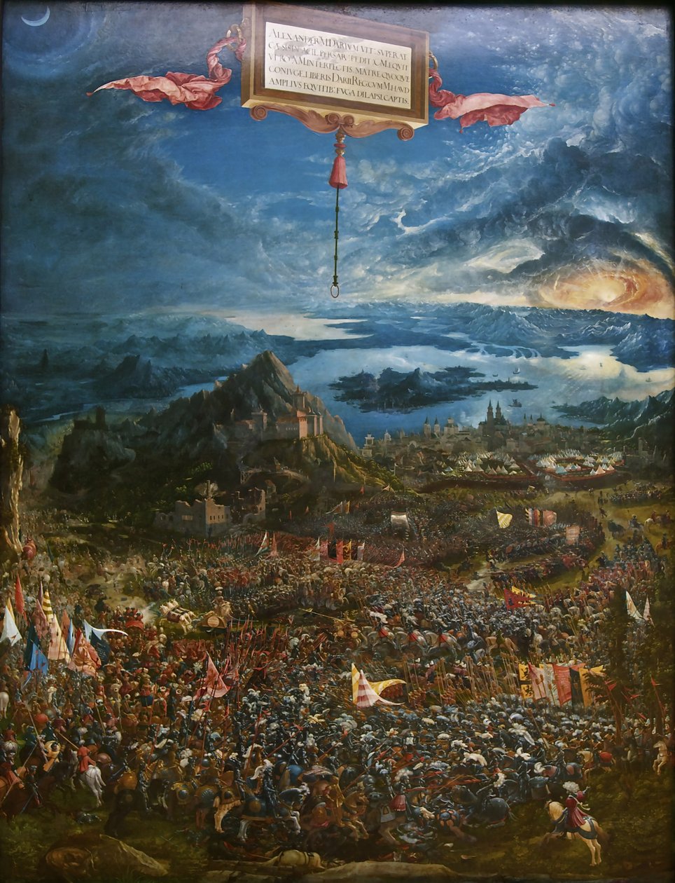 Slaget ved Alexander ved Issus, 1529 af Albrecht Altdorfer