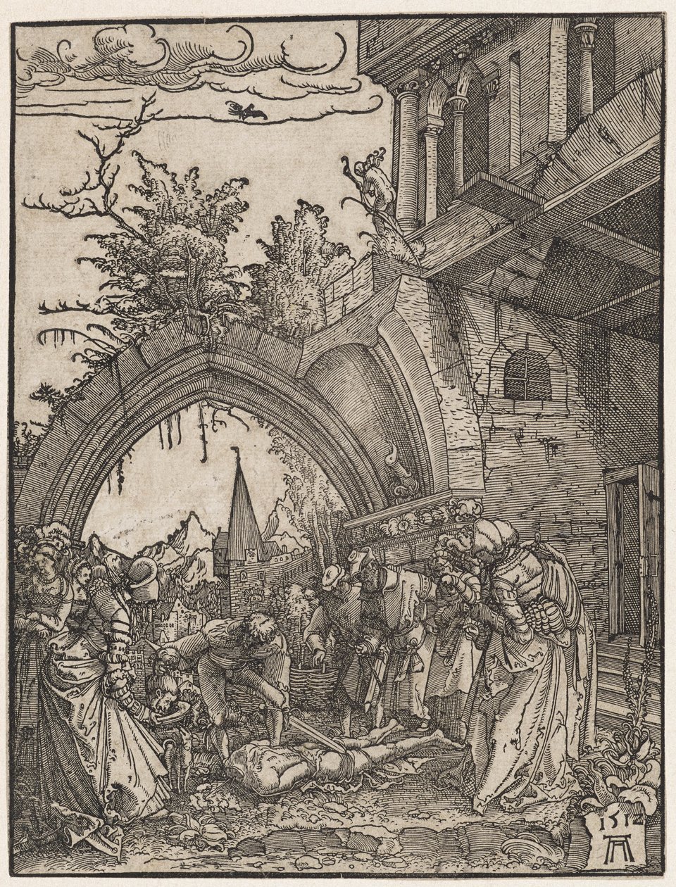 Halshugningen af Johannes Døberen, 1512. af Albrecht Altdorfer