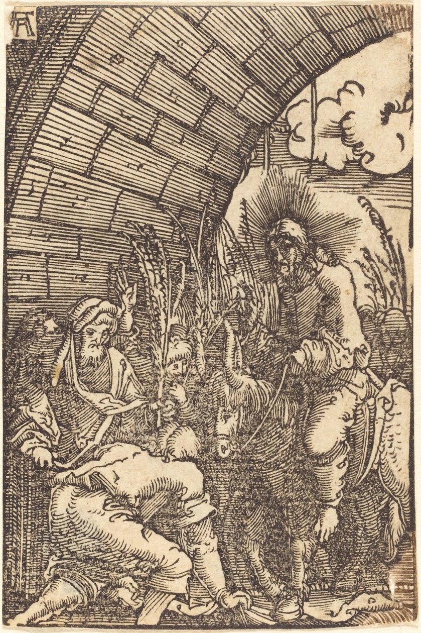 Indtoget i Jerusalem af Albrecht Altdorfer