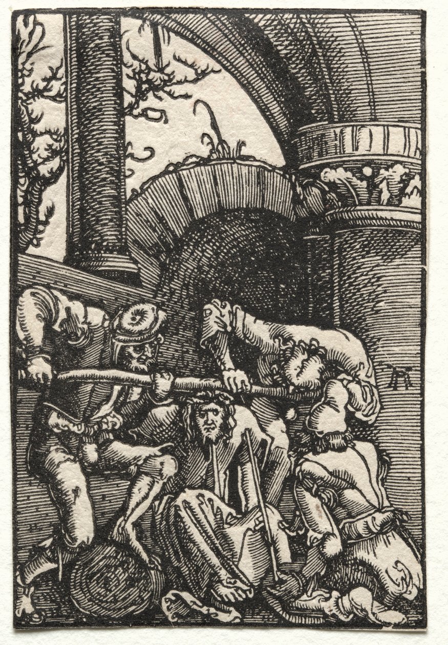 Menneskets fald og forløsning: Kristus kronet med torne, ca. 1515. af Albrecht Altdorfer