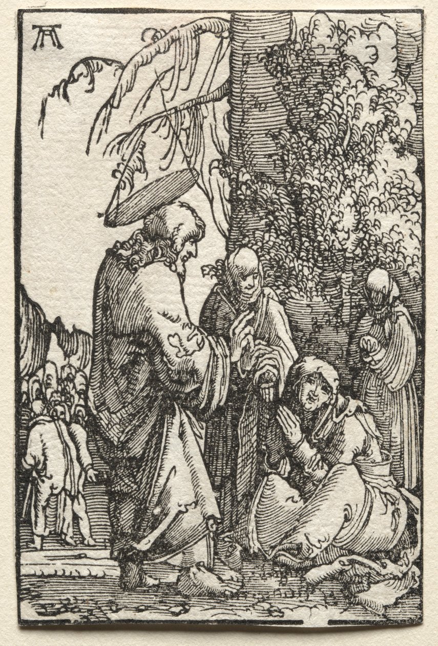Menneskets fald og forløsning: Kristus tager afsked med sin mor før lidenskaben, ca. 1515. af Albrecht Altdorfer