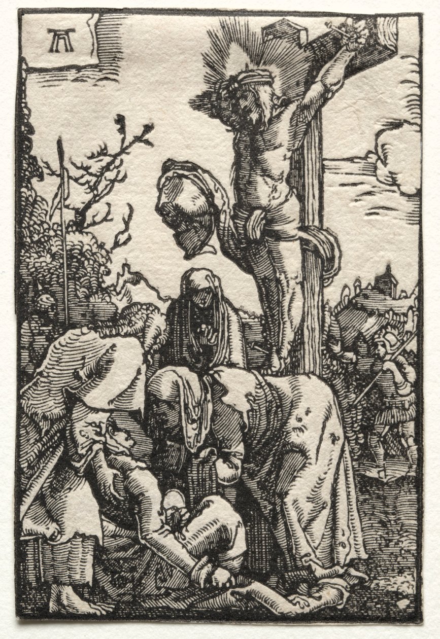 Menneskets fald og forløsning: Kristus på korset, ca. 1515. af Albrecht Altdorfer