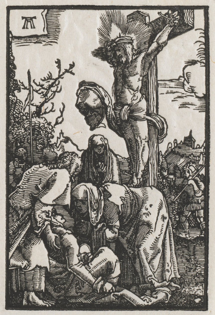 Menneskets fald og forløsning: Kristus på korset, ca. 1515. af Albrecht Altdorfer