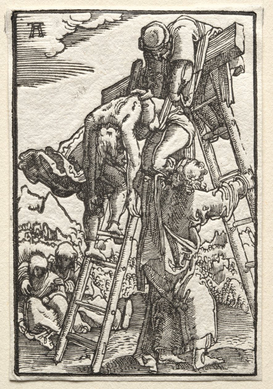 Menneskets fald og forløsning: Nedstigning fra korset, ca. 1515. af Albrecht Altdorfer