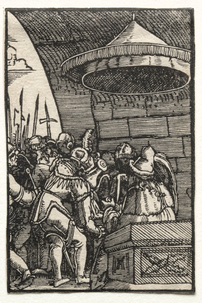 Menneskets fald og forløsning: Pilatus vasker sine hænder, ca. 1515. af Albrecht Altdorfer