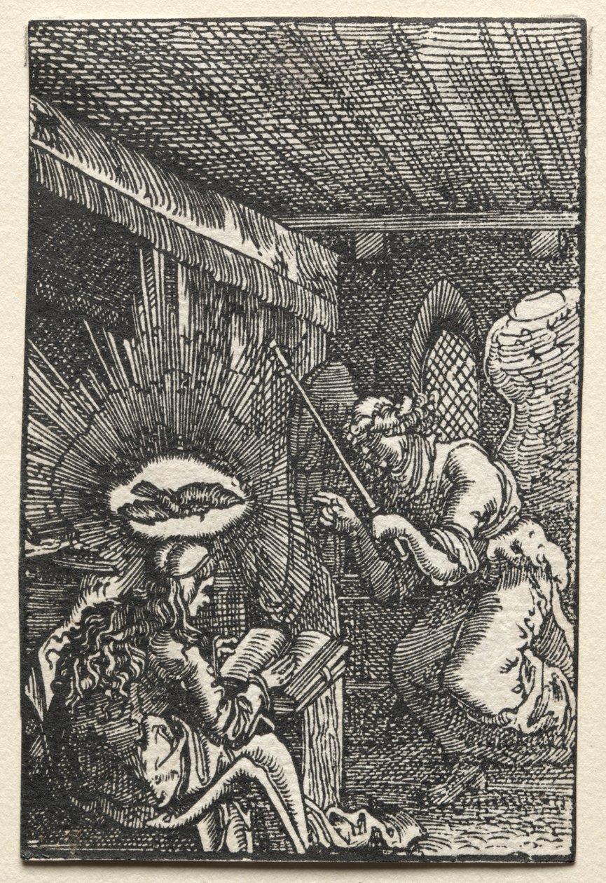 Menneskets fald og forløsning: Bebudelsen af Albrecht Altdorfer