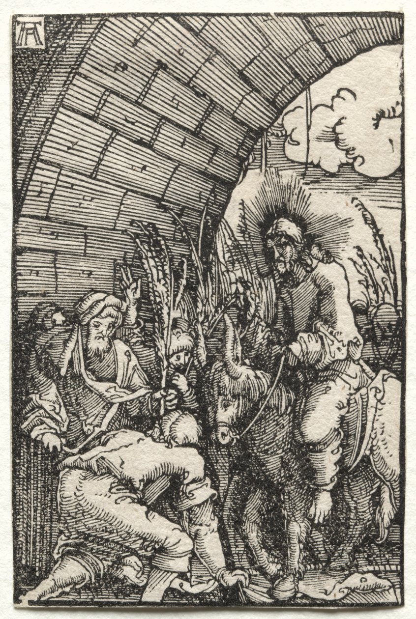 Menneskets fald og forløsning: Indtoget i Jerusalem, ca. 1515. af Albrecht Altdorfer