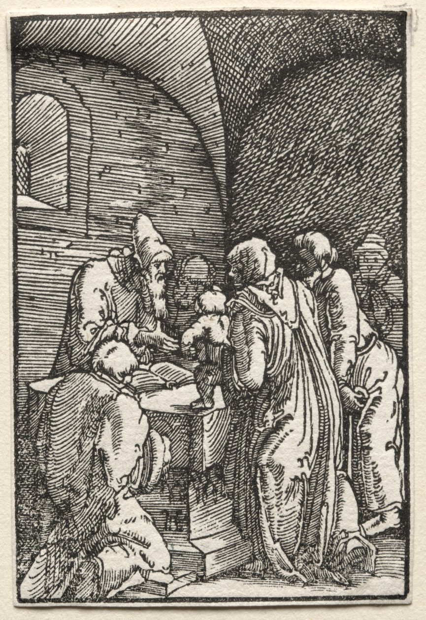 Menneskets fald og forløsning: Præsentationen af Kristus i templet af Albrecht Altdorfer
