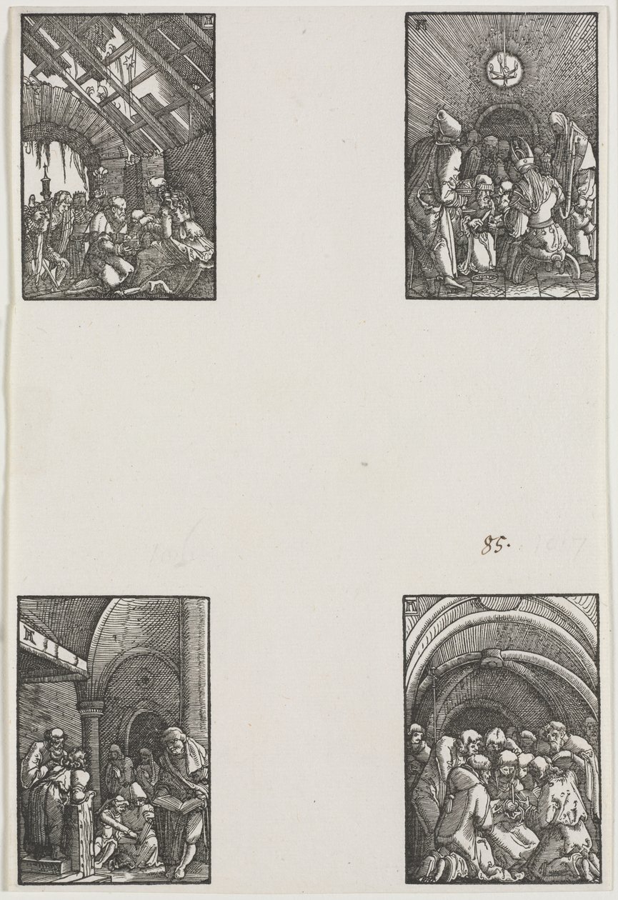 Menneskets fald og forløsning, ca. 1515. af Albrecht Altdorfer