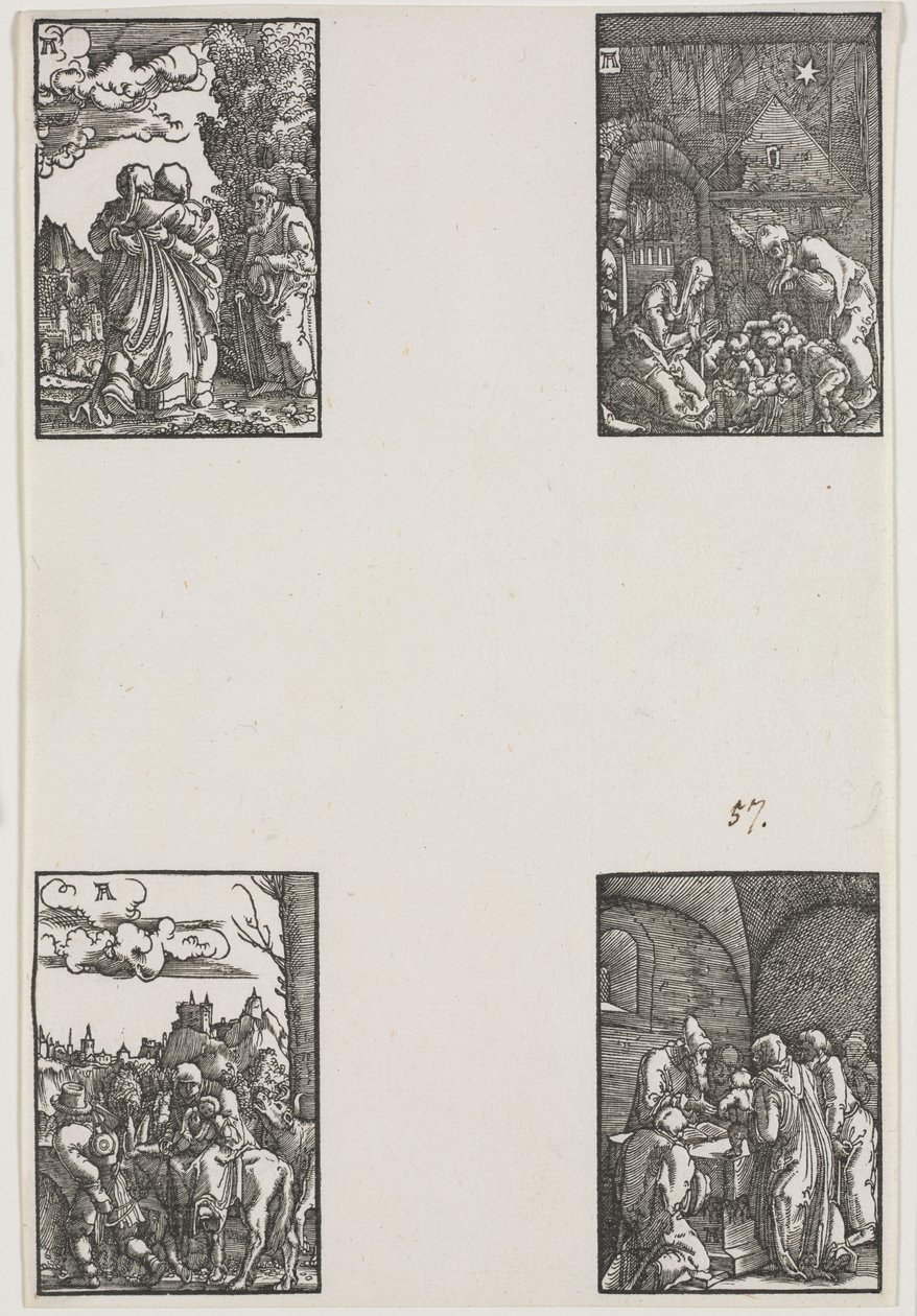 Menneskets fald og forløsning, ca. 1515. af Albrecht Altdorfer