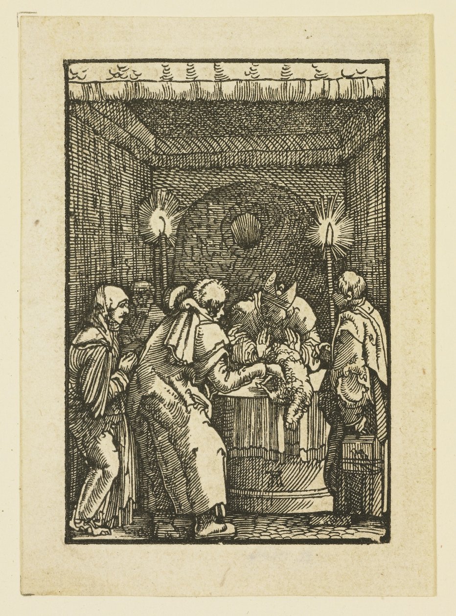 Ypperstepræsten nægter at ofre Joachim af Albrecht Altdorfer