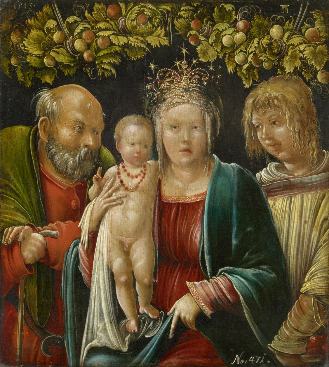 Den hellige familie med den hellige Agapitus, 1515 af Albrecht Altdorfer
