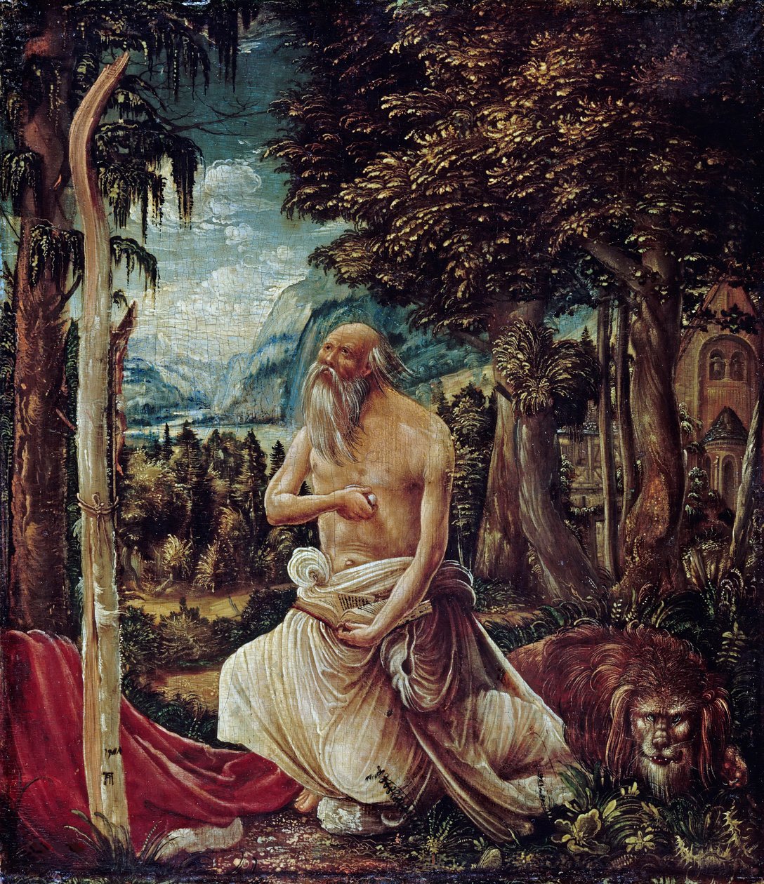 Den angrende Sankt Hieronymus, 1507 af Albrecht Altdorfer