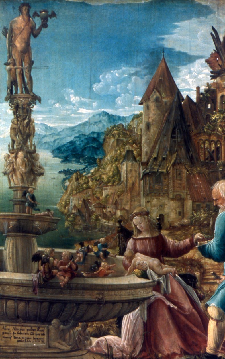 Resten på flugten til Egypten, 1510 af Albrecht Altdorfer