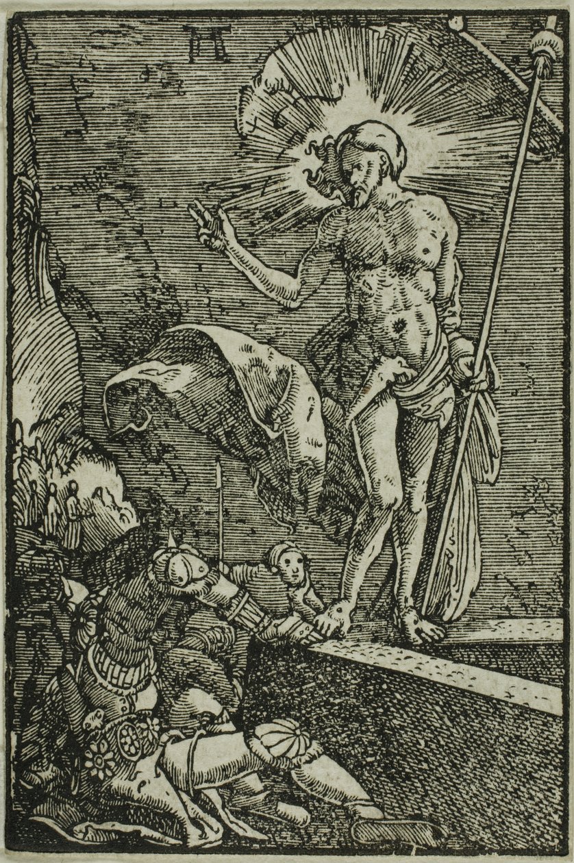 Opstandelsen, fra Menneskets Fald og Forløsning af Albrecht Altdorfer