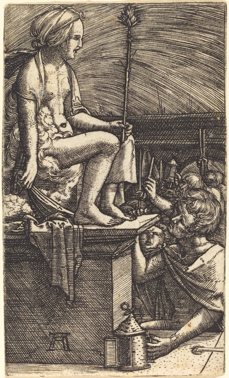 Den romerske kurtisane (magikeren Virgils hævn) af Albrecht Altdorfer