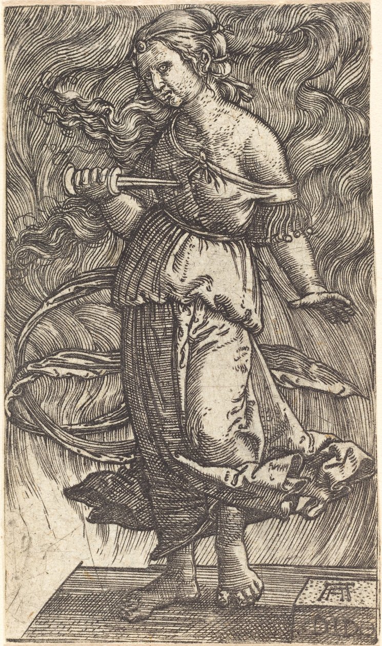 Didos selvmord af Albrecht Altdorfer