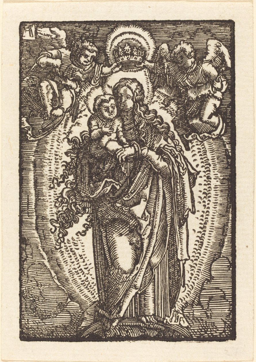 Jomfruen som himlens dronning af Albrecht Altdorfer