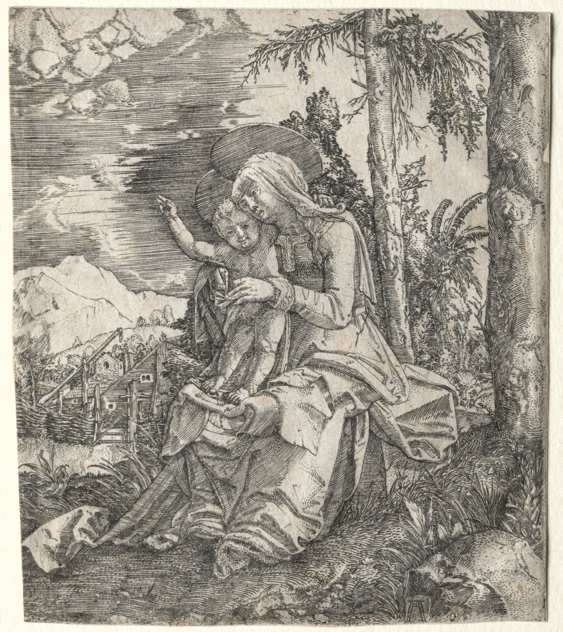Jomfruen i et landskab, ca. 1515. af Albrecht Altdorfer