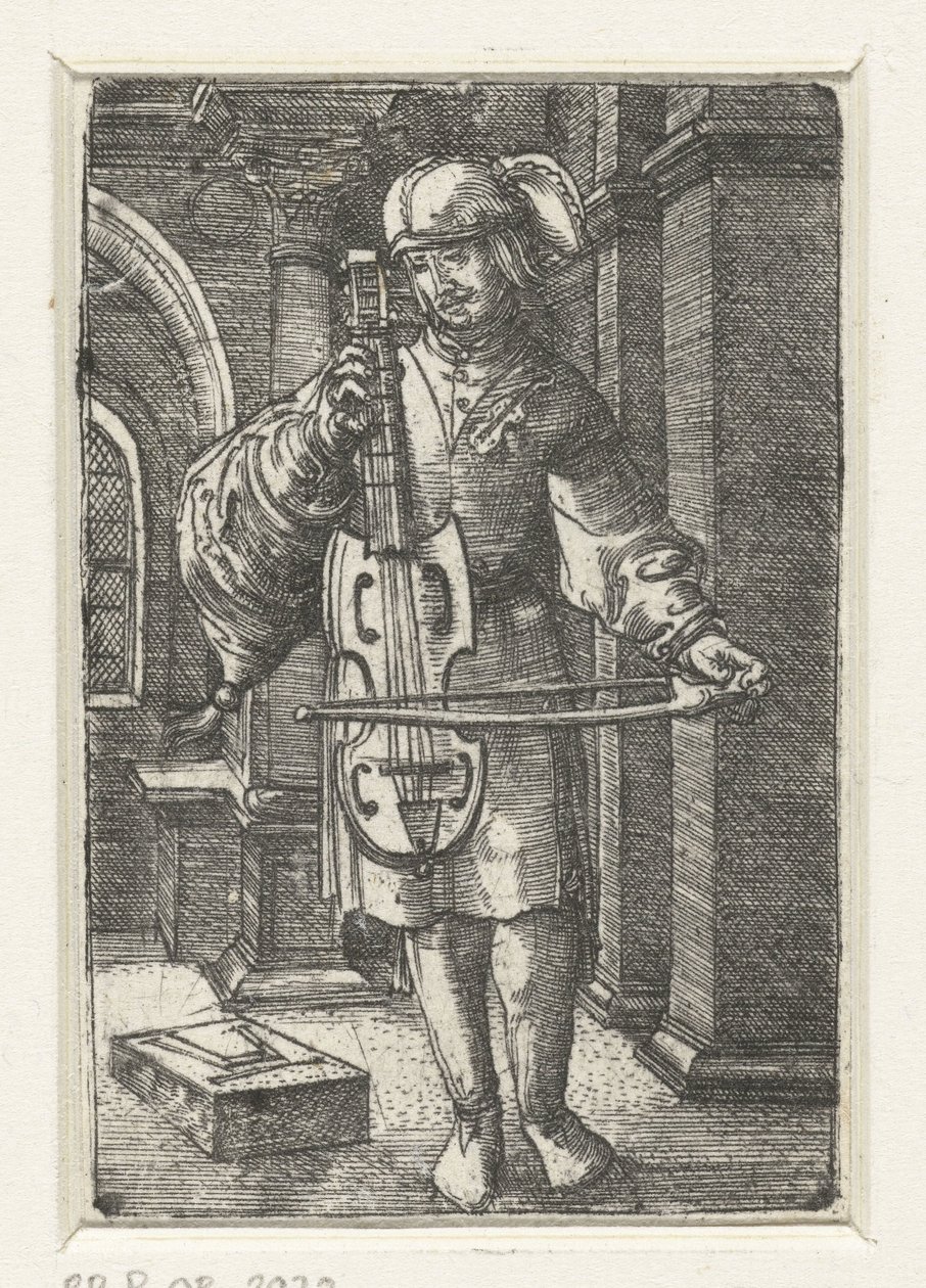 Vedelspeler af Albrecht Altdorfer