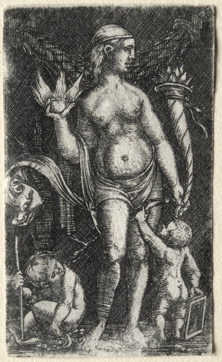 Venus mellem to amoriner af Albrecht Altdorfer