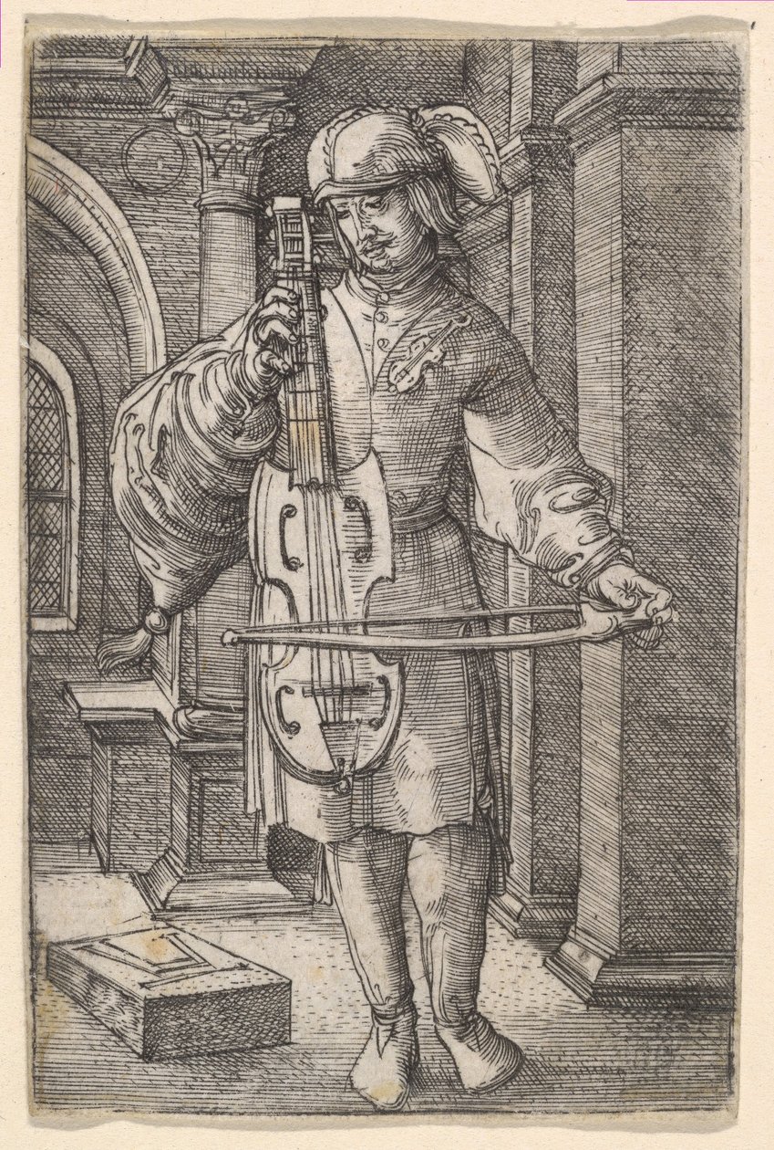 Violinspiller af Albrecht Altdorfer