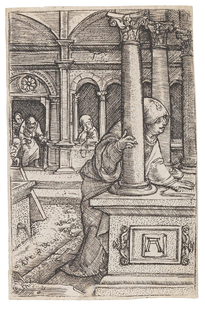 Jomfru Maria søger efter den tolv-årige Jesus i templet, ca. 1519. af Albrecht Altdorfer