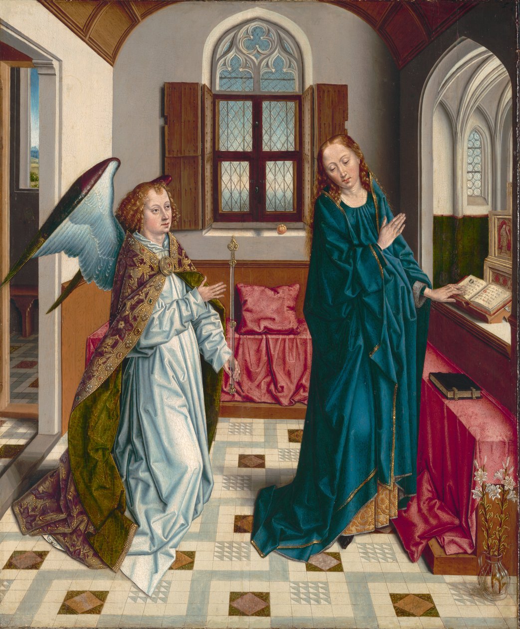 Bebudelsen, c.1480 af Albrecht Bouts