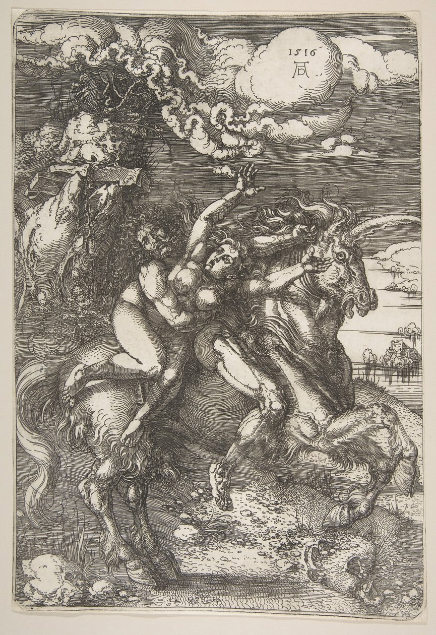Bortførelse af Proserpine.n.d. af Albrecht Dürer