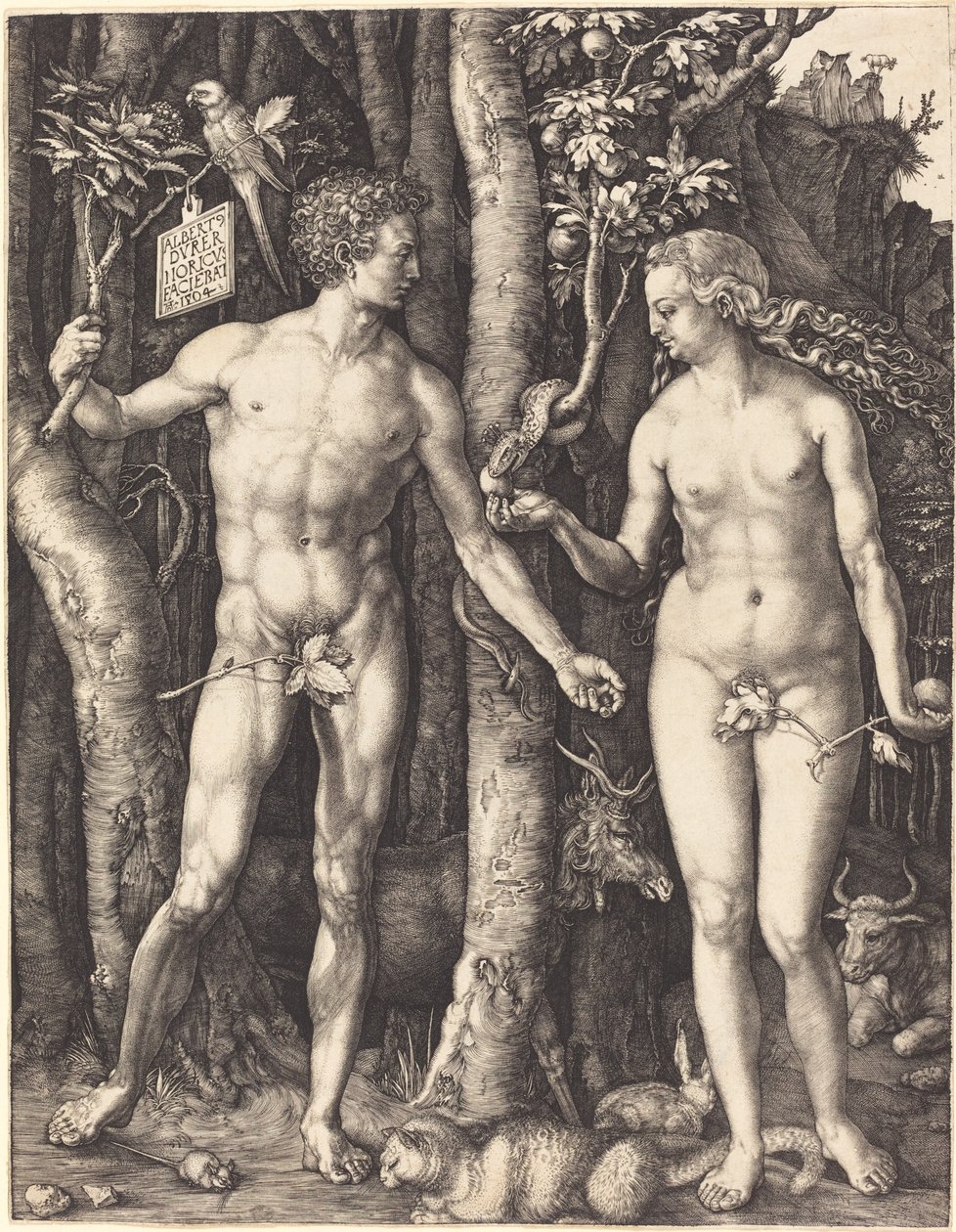 Adam og Eva af Albrecht Dürer